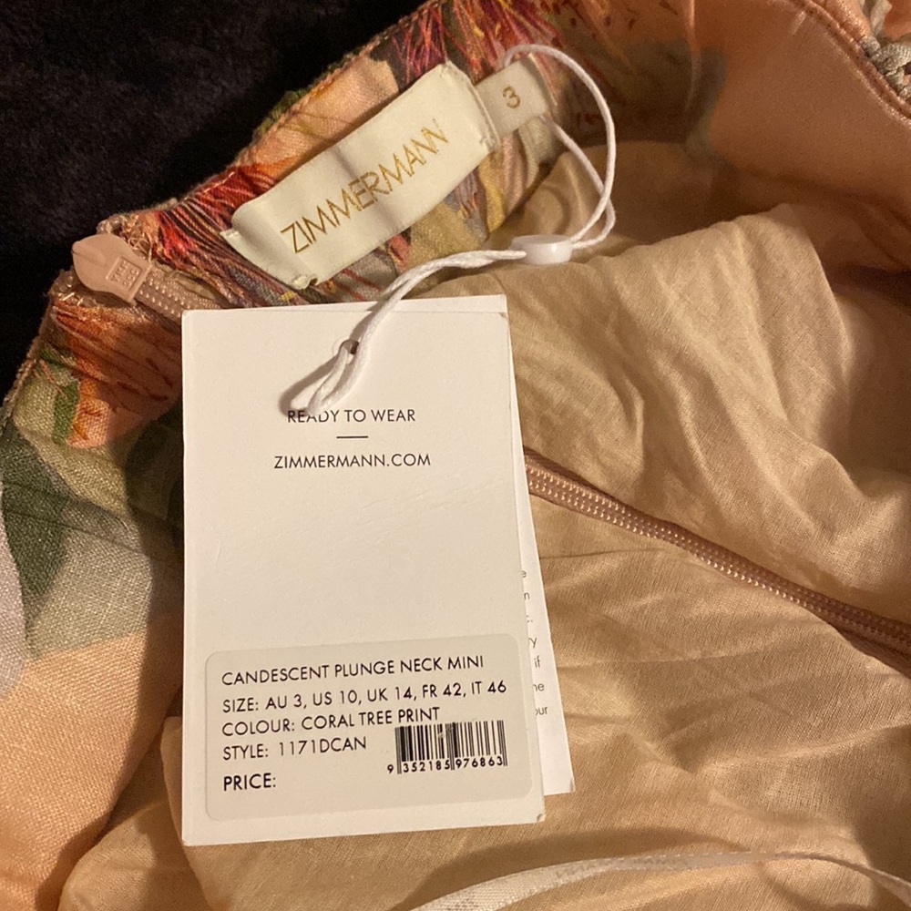Brand New Zimmermann Backless Dress Size 3 (8-10 US) - Picture 5 of 9